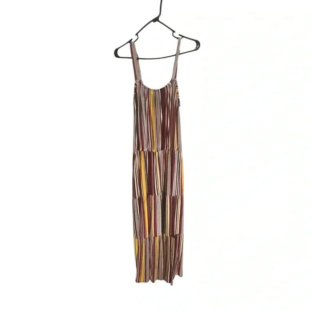 Lane Bryant sleeveless tiered striped dress size 18/20 pockets - Picture 5 of 8